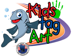 Kids Tag Art Logo